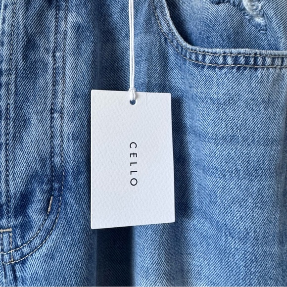 Cello Light Blue Wide Leg Flare Jeans - Picture 6 of 13